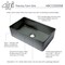 Alfi Brand Concrete Color 30" Reversible Sgl Fireclay Farmhouse Kitchen Sink ABCO3020SB - alternate 10